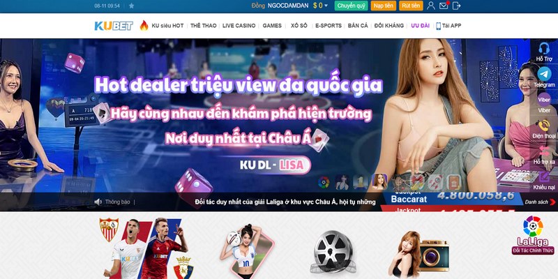 Ku Casino là chuyên mục sòng bạc trực tuyến hot hàng đầu châu Á 